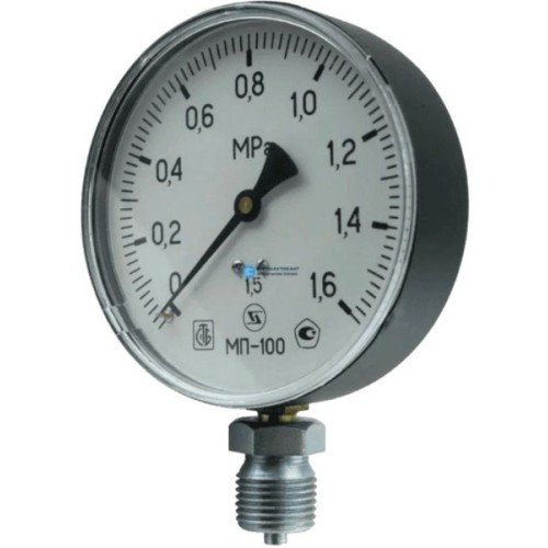 Манометр радиальный диаметр 100мм 0-600 кгс/см2 (0-60,0 МПа) М20х1,5 МП-100 Завод теплотехнических приборов в Ростове-на-Дону