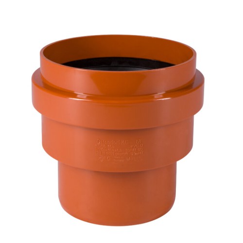 Переход НПВХ (ПВХ) Дн 160 коричневый безнапорный на гладкий конец керамической трубы Ostendorf KGUS в Ростове-на-Дону