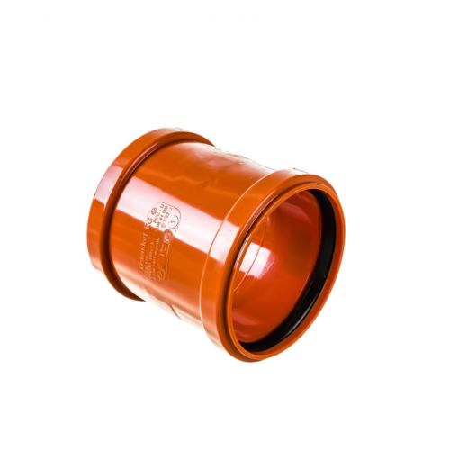 Муфта НПВХ (ПВХ) ремонтная Дн 200 коричневая безнапорная в/к Ostendorf KGU в Ростове-на-Дону