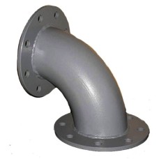 Колено (отвод) стальное фланцевое Ду-300