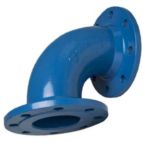 Отвод фланцевый ОФ Ду-200 45 градусов (L=180) ВЧШГ с ЦПП цинк+AL ГОСТ ISO 2531-2012 в Ростове-на-Дону