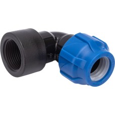 Отвод ПЭ компрессионный Дн 40-1" 90гр Ру-16 ВР (ВН) RTP (РосТурПласт)