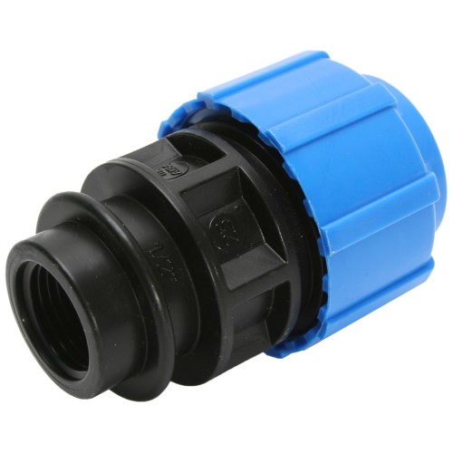 Муфта ПЭ компрессионная Дн 63-1 1/2" ВР (ВН) Ру-16 VALFEX в Ростове-на-Дону