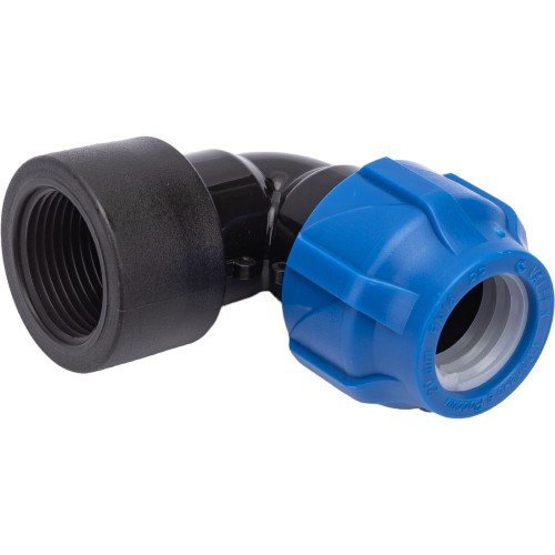 Отвод ПЭ компрессионный Дн 25-3/4" 90гр Ру-16 ВР (ВН) RTP (РосТурПласт) в Ростове-на-Дону