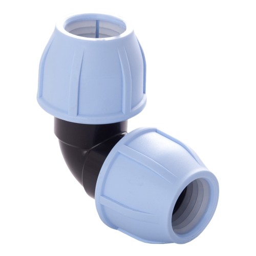 Отвод ПЭ компрессионный Дн 20-1/2" 90гр Ру-16 ВР (ВН) RTP (РосТурПласт) в Ростове-на-Дону