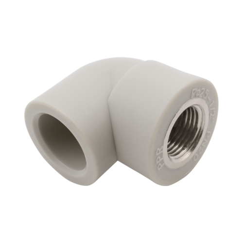 Угольник PP-R комбинированный серый ВР (ВН) Дн 16-1/2" 90 гр Wavin Ekoplastik в Ростове-на-Дону