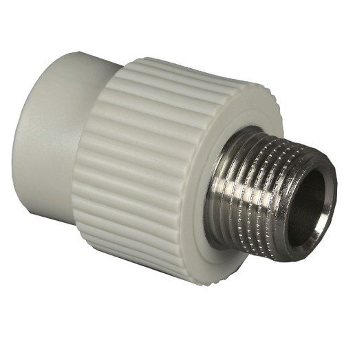 Муфта PP-R комбинированная серая НР (НАР) Дн 20-1/2" Wavin Ekoplastik в Ростове-на-Дону