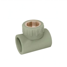 Тройник PP-R комбинированный серый ВР (ВН) Дн 25-3/4" Wavin Ekoplastik