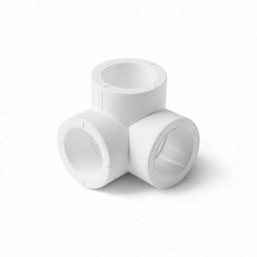 Угольник PP-R тройной серый Дн 40 Wavin Ekoplastik в Ростове-на-Дону