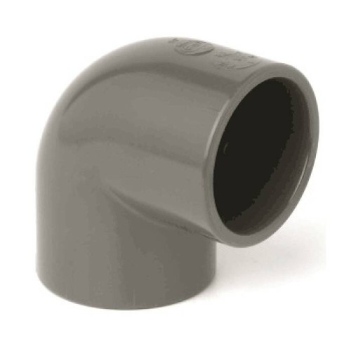 Отвод ПВХ клеевой Дн 160 90гр Ру-16 серый напорный Aquaviva в Ростове-на-Дону