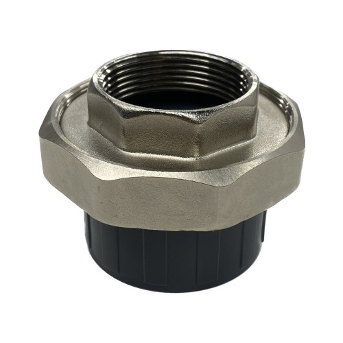 Муфта ПВХ под клеевое соединение Дн 63х2" НР серая разъемная Aquaviva AQVBND63M в Ростове-на-Дону