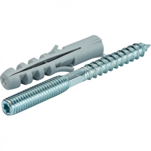 Шпилька стальная сантехническая М8х100 с дюбилем М10х50 STOUT в Ростове-на-Дону