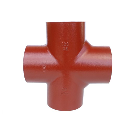 Крестовина чугунная SML Ду 125-100-100 88гр безраструбная Китай в Ростове-на-Дону