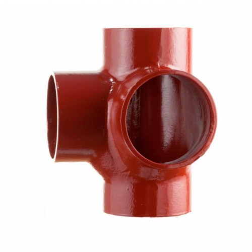 Крестовина двухплоскостная чугунная SML Ду 150-100-100 88гр безраструбная Китай в Ростове-на-Дону