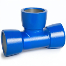 Тройник раструбный ТР Ду 200-80 ВЧШГ с ЦПП цинк+AL ГОСТ ISO 2531-2012