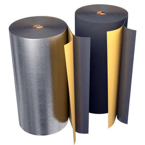 Рулон из вспененного полиэтилена 10/1,0-10 (Т<95°C) самокл с фольг чёрн Energoflex BLACK STAR DUCT AL в Ростове-на-Дону