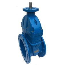 Задвижка клиновая чугунная фланцевая с обрезиненным клином и невыдвижным шпинделем AVK 06/30 AVK 300х270 мм