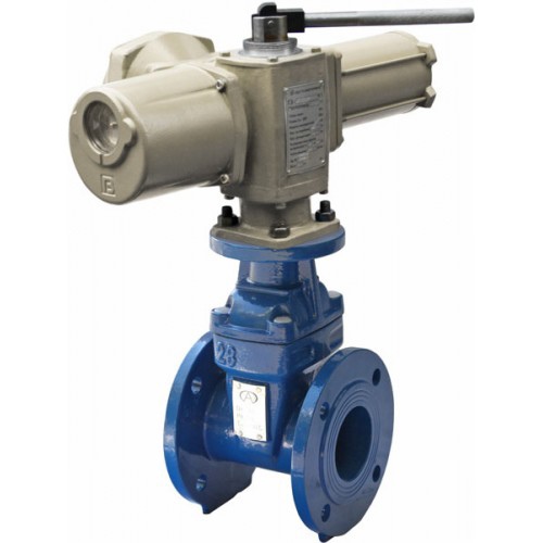 Задвижка чугунная с электроприводом ГЗ 380В и выдвижным шпинделем 30ч906бр 150х280 мм в Ростове-на-Дону