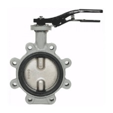 Затвор ручной с чугунным диском и рукояткой межфланцевый 1,6 МПа EPDM R59FL GG25 Giacomini 150 мм